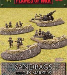 Flames of War: Sandbags Dug In Markers