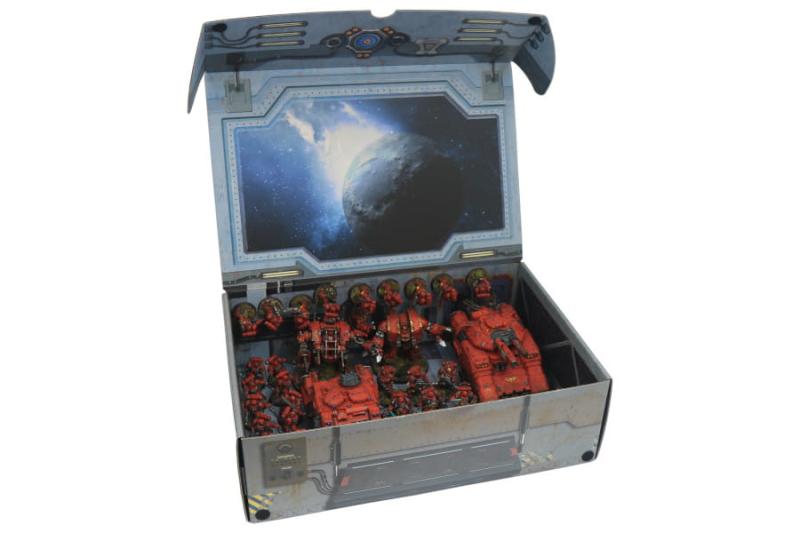 Strike Force Box with additional metal plate attached to the inner back side (Sci-fi)