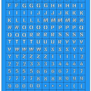 Letters & Numbers - 7mm