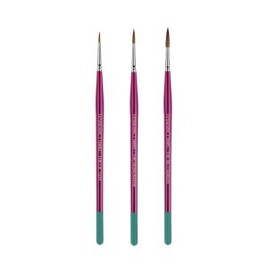 TMS Brushes - Sable Round Set (3 Brushes)