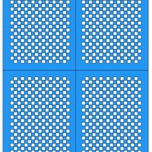 Checkers - Medium (3mm Blk)