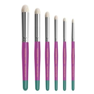 TMS Brushes - Ticklesticks Drybrush Set - (6 Goat Hair Drybrushes)