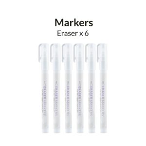 Metallic Series Markers - Eraser - pack of 6