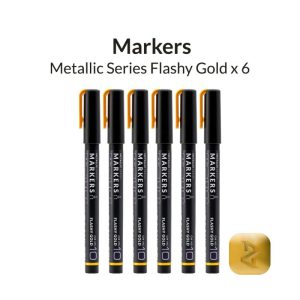 Metallic Series Markers - Flashy Gold - pack of 6