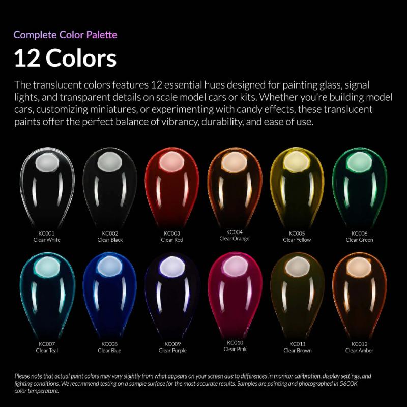 Kaleido Colorworks - 12 Clear Colors Set - Image 2