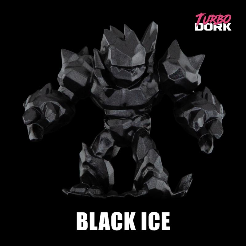 Turbo Dork: Black ICE Metallic Acrylic Paint 22ml Bottle - Image 2