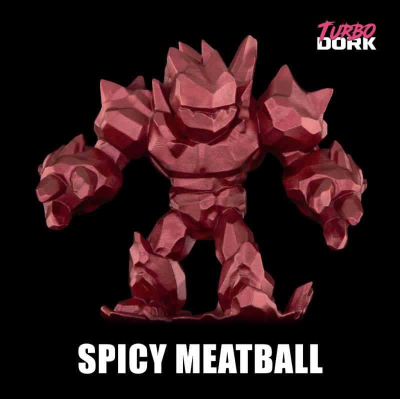 Turbo Dork: Spicy Meatball Metallic Acrylic Paint 22ml Bottle - Image 2