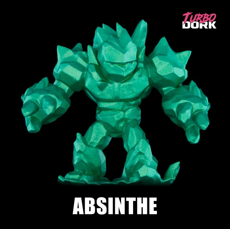 Turbo Dork: Absinthe Metallic Acrylic Paint 22ml Bottle - Image 2