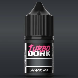Turbo Dork: Black ICE Metallic Acrylic Paint 22ml Bottle