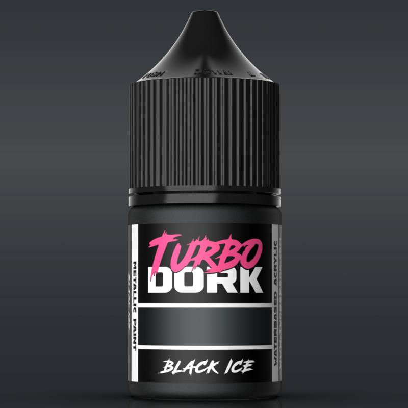 Turbo Dork: Black ICE Metallic Acrylic Paint 22ml Bottle