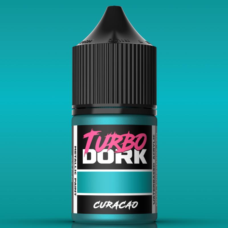 Turbo Dork: Curacao Metallic Acrylic Paint 22ml Bottle