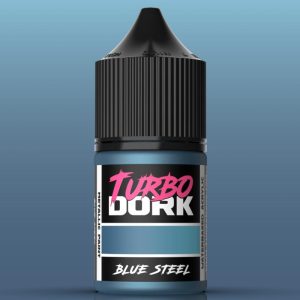 Turbo Dork: Blue Steel Metallic Acrylic Paint 22ml Bottle